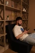 Матрас трансформер 4 секции 80×200х10 см, кресло-кровать з подушкой, раскладной ортопедический для сна и отдыха, чорний - изображение 7