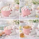 Конфетница с декором на Пасху Easter R40688 керамическая 21х13 см Розовый с белым - изображение 5
