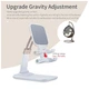 Подставка для планшета и телефона Knight Foldable Desk Mobile Phone Holder Stand (Alloy) White Essager (EZJZM-QS02) - изображение 10