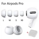 Амбушюры для AirPods Pro 1-2, комплект 4 пары, 4 размера L/M/S/XS в кейсе, White - изображение 4