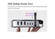 Док-станция 11-in-1 UGREEN CM841 для Mac Mini (M4 M4 Pro) M.2 NVMe SSD 8Tb MAX 10Gbps Порты USB-A и USB-C SD и TF 170 МБ/с USB-разветвитель (65487) - изображение 5
