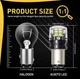 Автолампи LED AUXITO 1156 P21W Ba15s 6500K светодиодные 2шт, Canbus - изображение 2