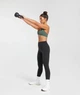 Спортивный топ для фитнеса женский Gymshark 194797 М Хаки (2200005144503) - изображение 4