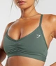 Спортивный топ для фитнеса женский Gymshark 194797 М Хаки (2200005144503) - изображение 6