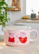 Бульйонниця керамічна Peppa Pig велике горнятко з кришкою пластиковою 770 мл миска тарілка для супу чашка для бульйону і локшини з ручкою Рожевий - зображення 1