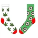 Высокие носки SOX 27-0075 36-40 цвет зелёный - изображение 3