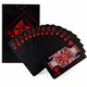 Карты игральные покерные черные пластиковые SP-Sport Poker 3466 54 карты Black - изображение 1