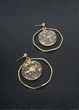Серьги женские круги с медальенами Fashion Jewelry Золотистые 21374 - изображение 1