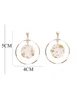 Серьги женские круги с медальенами Fashion Jewelry Золотистые 21374 - изображение 4