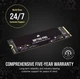 SSD накопитель Corsair MP700 PRO 2 TB (CSSD-F2000GBMP700PNH), PCIe 5.0x4 M.2 2280 - изображение 11