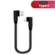Кутовий кабель USB - Type-C (M/M) Fast Charging Neylon/Metal Black, 25 см (48960) - зображення 1