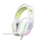 Ігрові навушники з мікрофоном Onikuma X-13 Pro White для ПК ноутбука PS4 PS5 з RGB підсвіткою та шумоподавленням Білий - зображення 1