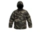 Куртка летняя Brandit Summer Windbreaker с ветрозащитными и водоотталкивающими свойствами ветровка анорак Darkcamo L - изображение 1