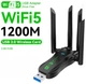 Wi-Fi адаптер AC1200 WiFi5 USB 3.0 5Ггц+2.4Ггц 4 антени V2 - зображення 1