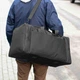 Сумка дорожная спортивная Fat Black на 60 л, черная, Оксфорд 1000Д, с резиновыми ножками (63х32х30 см) - изображение 3