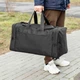 Сумка дорожная спортивная Fat Black на 60 л, черная, Оксфорд 1000Д, с резиновыми ножками (63х32х30 см) - изображение 8