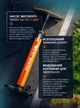 Велосипедный насос ручной с насадками 160 PSI 11 бар насос для велосипеда самоката колясок мяч шин круги надувного матраса шариков велонасос 3 насадки в комплекте портативный съемный шланг WestBiking Оранжевый 73969 - изображение 2