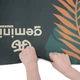 Килимок для йоги каучуковий поліуретан 183см*68см*5мм зелений - изображение 6