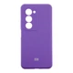 Чехол-накладка Liquid Silicone (AA) с защитой на камеру для Xiaomi Redmi 15 4G Elegant Purple - изображение 1