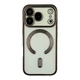 Чохол Premium TPU Metallic Chrome Full Camera with Magsafe для iPhone 17 Pro Chrome Black - зображення 1