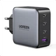 Сетевое зарядное устройство UGREEN CD226 USB+3xUSB-C 100W QC4.0 PD3.0 GaN Grey (40747) - изображение 1