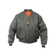 Куртка бомбер Rothco MA-1 Flight Jacket Olive 2860 мужская, авиационная куртка пилот S - изображение 1