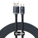 USB кабель Baseus Crystal Shine Series Fast Charging Data USB для Type-C 100W 2m чорний CAJY000501 - зображення 1