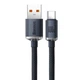 USB кабель Baseus Crystal Shine Series Fast Charging Data USB для Type-C 100W 2m чорний CAJY000501 - зображення 3