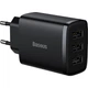 Мережевий зарядний пристрій Baseus Compact Charger 3-USB 17W EU чорний CCXJ020101 - изображение 1