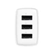 Мережевий зарядний пристрій Baseus Compact Charger 3-USB 17W EU білий CCXJ020102 - изображение 5