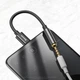 AUX-адаптер Baseus Type-C Male to 3.5mm Female Adapter L54 чорний CATL54-01 - зображення 6