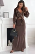 Жіноча шовкова максі спідниця Uaclothes 46-48 Коричневий (like37371-178031350) - зображення 2