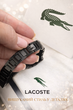 Браслет Lacoste мужской черный из нержавеющей стали 20 см ювелирный аксессуар на руку минималистичный браслет для мужчин для ежедневного ношения и подарка - изображение 2