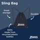 Сумка для бассейна Zoggs Sling Bag (чёрный) (465320.BK) - изображение 4