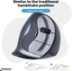 Беспроводная мышка Evoluent VM4R / 2600 DPI / 6 кнопок / Черно-Серая Б/В b1 - изображение 3