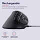Вертикальная мышь Trust Voxx Ergonomic / 2400 DPI / 9 кнопок / Bluetooth / Черный Б/В - изображение 7
