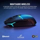 Игровая беспроводная мышь Corsair NIGHTSABRE RGB / Bluetooth / Радиоканал / 26000 DPI / 8 кнопок / RGB подсветка / Инерционное 4Д колесо / Черная (CH-931B011) Б/В k1 - изображение 9