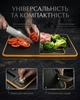 Універсальна обробна дошка Satori з вбудованою точилкою для ножа, теркою для часнику та пластиною для розморозки продуктів 31CMх21CMх1CM - изображение 6