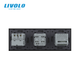 Умный сенсорный диммер LIVOLO с розеткой и розеткой с USB Type-C 18Вт, чёрный, стекло, 16A 230V, заземление - изображение 4