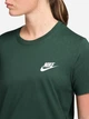 Футболка бавовняна жіноча Nike W Nsw Club Ss Tee DX7902-323 S Хакі (198488930022) - зображення 3