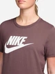 Футболка бавовняна жіноча Nike W Nsw Club Ss Tee Icn Ftra DX7906-502 S Коричнева (198726000241) - зображення 3