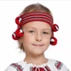 Детский украинский народный костюм для девочки с вышиванкой, плахтой и чильцем 116 - изображение 4
