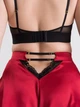 Еротична жіноча піжама Lovehoney атласна шортами М Червона - зображення 4