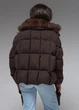 Жіночий пуховик зимовий з натуральним мехом до –20°C Viva Wear 8822 S шоколадний 8822-2 - зображення 2
