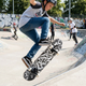 Скейтборд дерев'яний SP-Sport Skateboard Graffiti 4411-2 розмір 78х20см Black-White - зображення 7