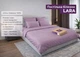 Постельное белье LARA сатин LUX однотонное евро с простынью на резинке 160х200х25 d13257e160 VIOLET 4 наволочки в комплекте - изображение 1