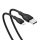 USB кабель для iPhone на Lightning Baseus Pudding Series Fast Charging (1,2 m, 2.4 A, 480 Mbps) Black - зображення 2