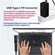 Переходник STLab USB-C Female to DC Male Jack Square Mouth для Lenovo 10x6mm PD 100W Black [152524] - изображение 6