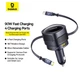 Автомобільний зарядний пристрій Baseus 90W Enjoyment Max - зображення 3