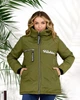 Женская куртка демисезонная хаки 48-50 р844.4420 - изображение 6